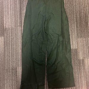 Zara NWT Straight Leg Pants in Dark Green Size Large
